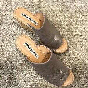 Karl Lagerfeld summer platforms. Size 6.